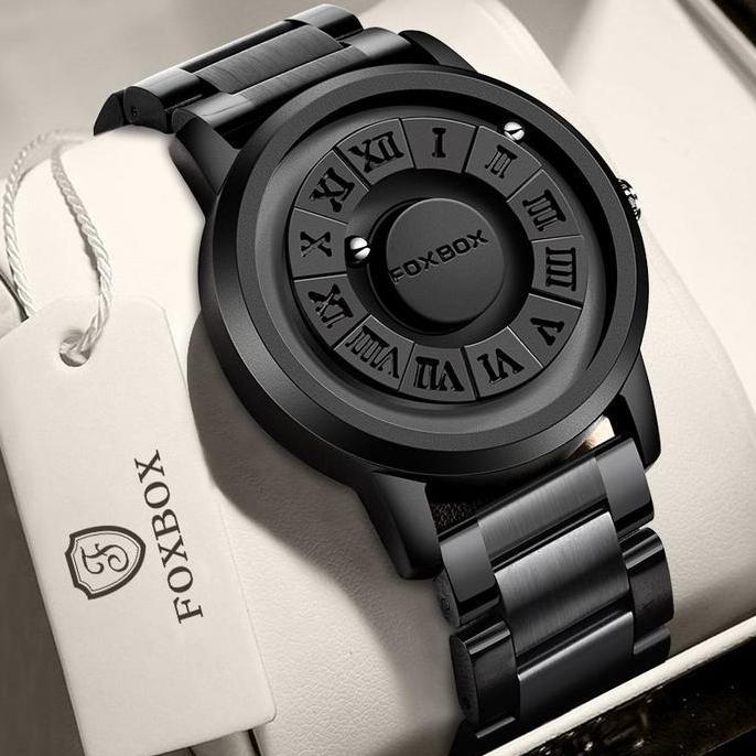 Putrowayahseller - Foxbox Jam Tangan Pria Anti Air Magnetik Unik Fashion
