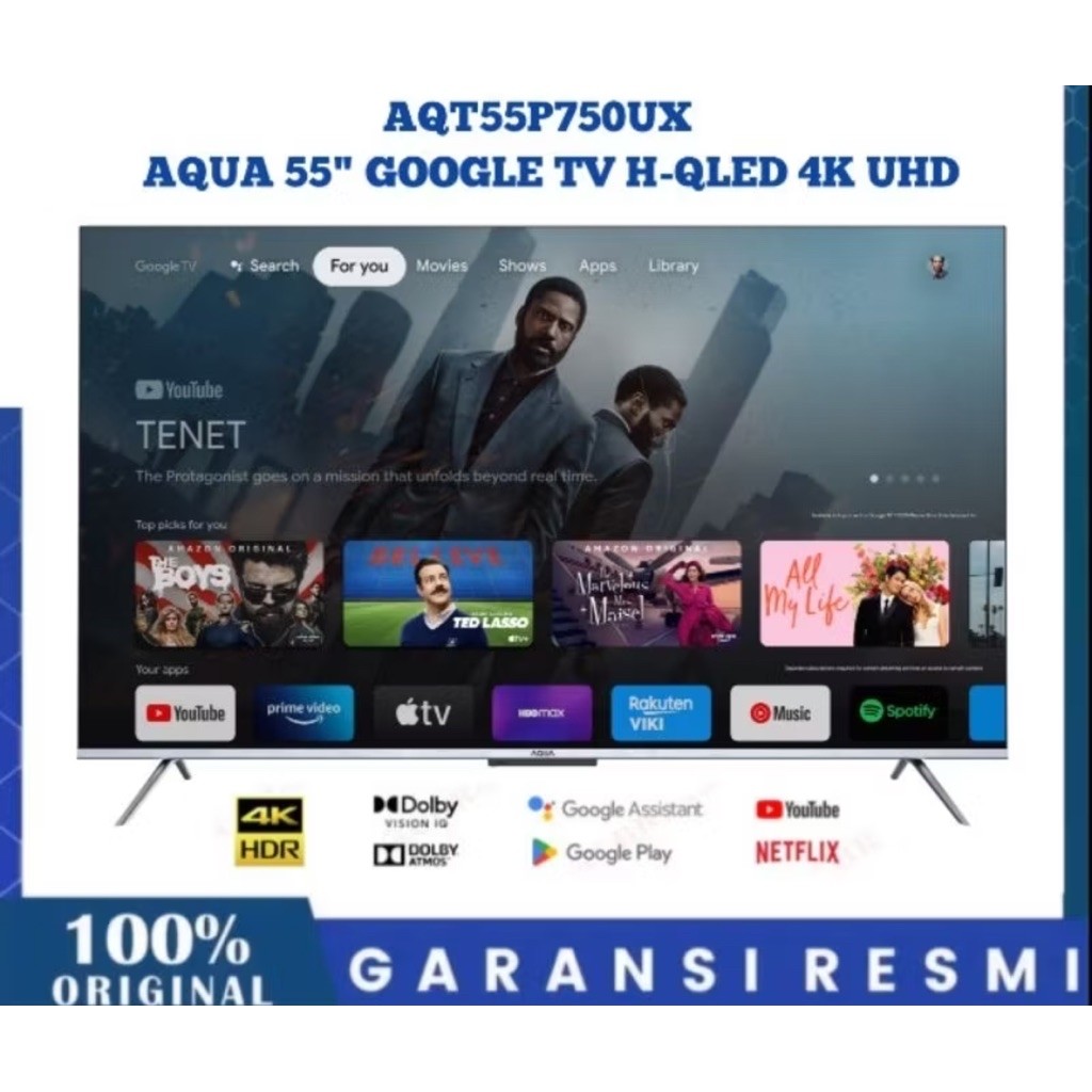 AQUA 55inch GOOGLE TV AQT55S80EUX