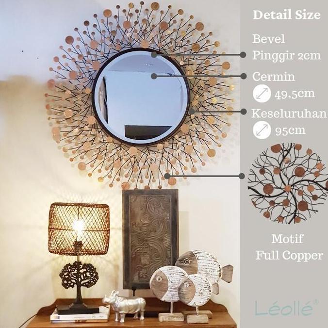 Hiasan Dinding Cermin Mewah untuk Interior Dekorasi Dinding