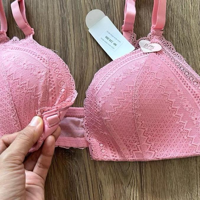 Murah Young hearts bra branded wireless Y23-20200B kait depan original sale Non COD