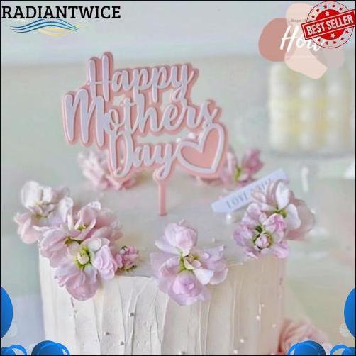 Bigpromo Topper Happy Mother'S Day Hiasan Kue Hari Ibu Mother Day Untuk Mama Ibu Mom