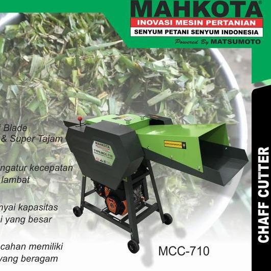 Mesin Pencacah Ranting Rumput Mahkota MCC-710 Cacah Siap Pakai Engine
