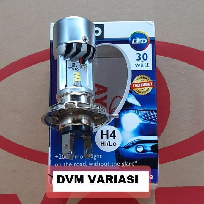 Lampu LED Utama Motor Mobil AYOTO M4A H4 AC DC PNP 30 Watt