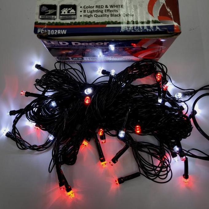 Tumblr / Lampu Hias Natal / Lampu Led Decor Merah Putih