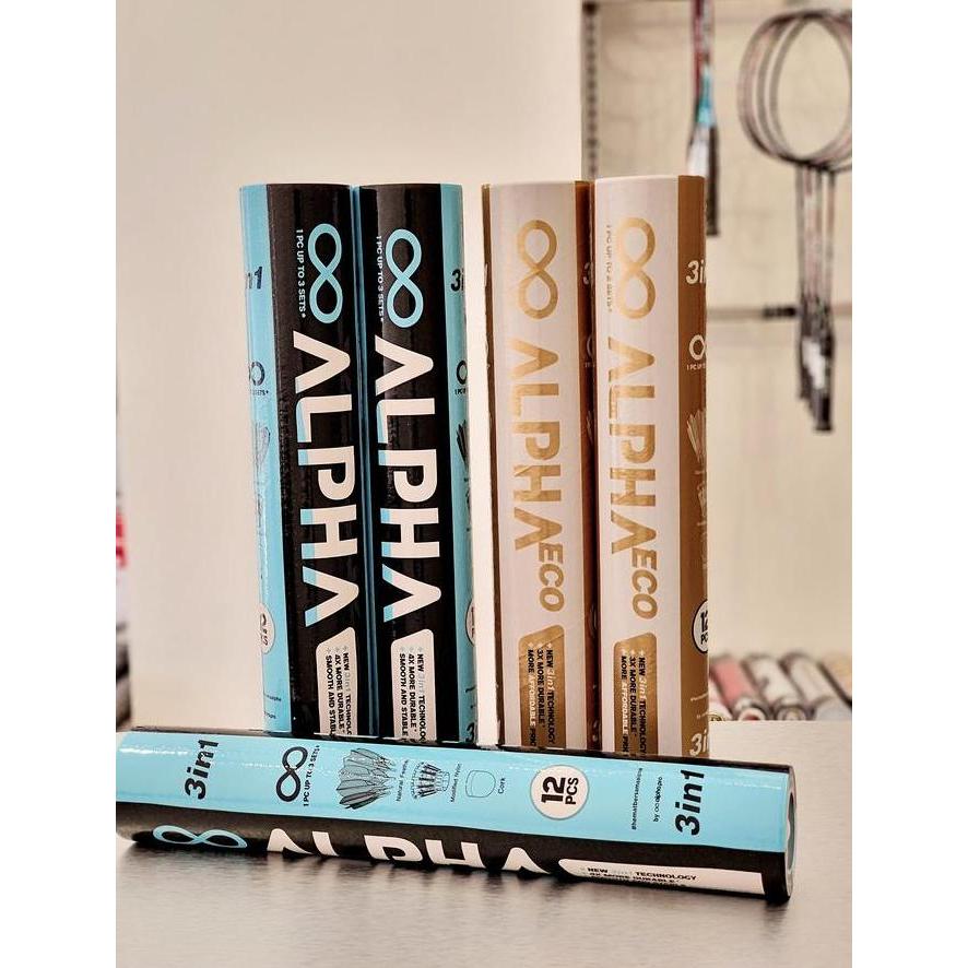 Shuttlecock ALPHA / shuttlecock alpha black / shuttlecock alpha eco white