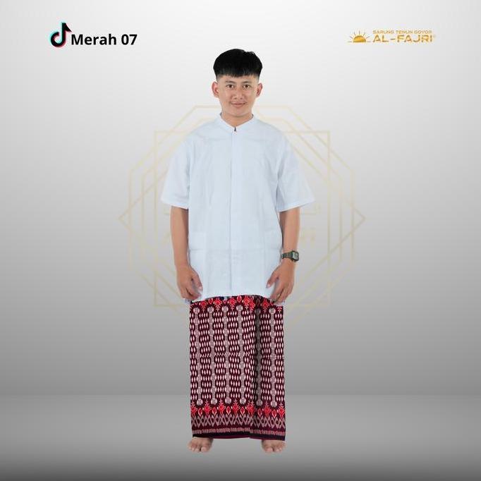 Miliki Sarung Tenun Goyor Al Fajri Original Premium - Merah