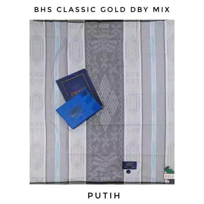 Terjangkau Sarung Bhs Classic Gold Putih
