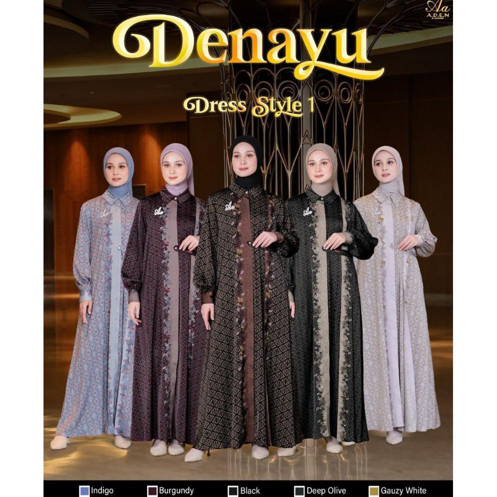 DENAYU DRESS BY A.D.E.N HIJAB [ STYLE 1 ] - GAMIS ADEN ORIGINAL - GAMIS ADEN BATIK FORMAL MEWAH