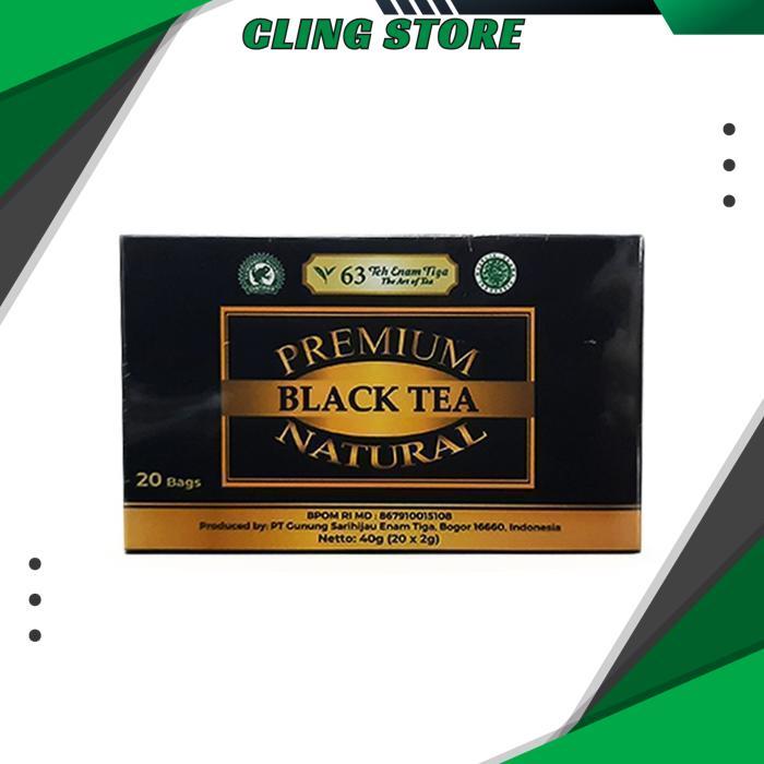 TEH 63 PREMIUM BLACK TEA NATURAL (TEA BAG) 40GRAM TEH HITAM PREMIUM DAUN TEH 100% ALAMI BEST QUALITY