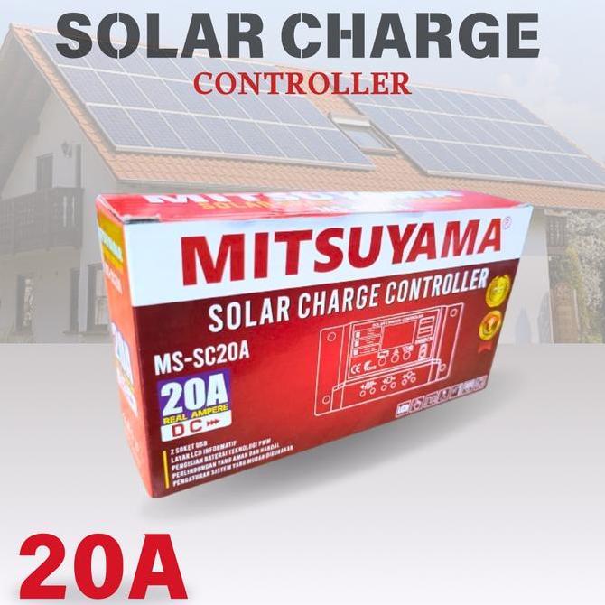 Alat Kontroler Solar Panel Surya Dual Usb Daya Panel 20-A Kontroler Charger