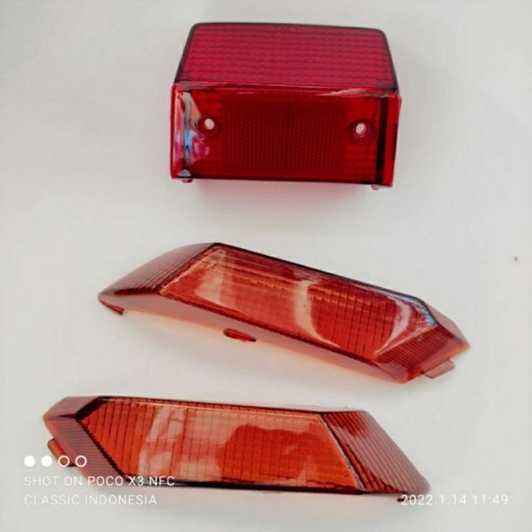 mika stop lampu belakang set sein suzuki crystal kristal