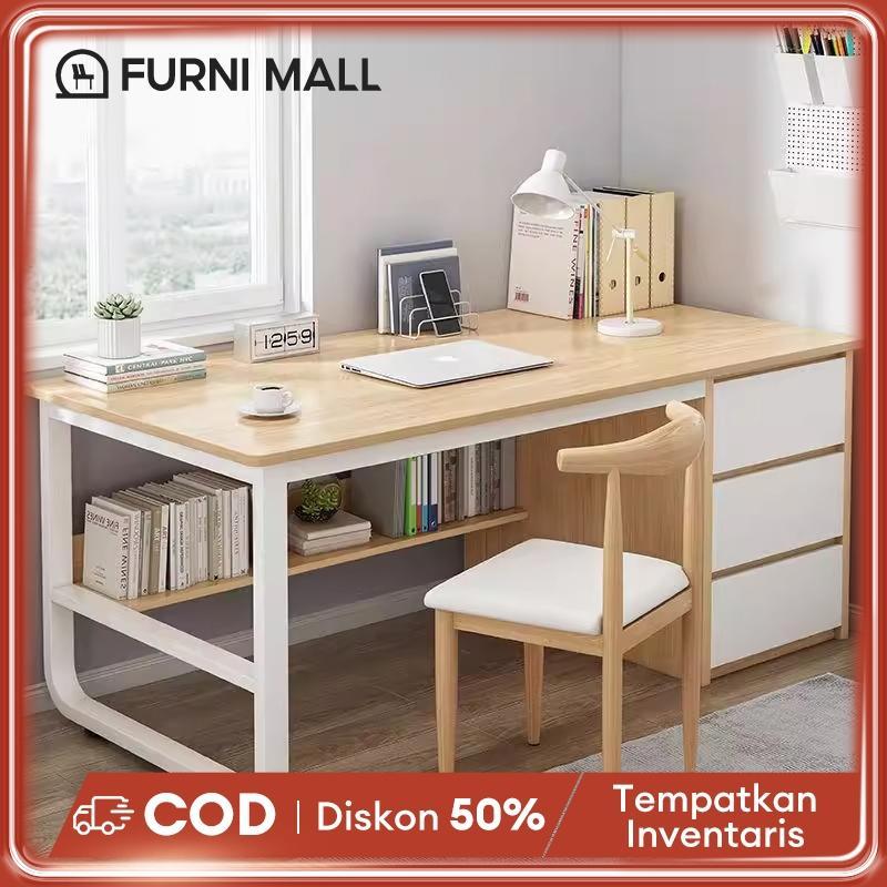 Meja Kantor Dengan Laci Meja Kerja Meja Belajar Kayu Meja Komputer Besi Meja Serbaguna