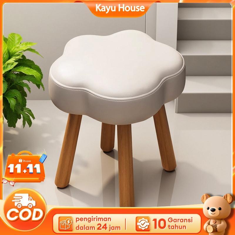 Sofa Stool Stool Minimalis Stool Bulat Kursi Stool  Stool Bulat Kursi Stool Ringan Stool Kayu