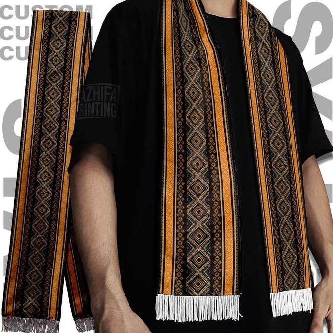 Syal Batik Geometric Ethnic Oriental - Syal Batik Scraft Scarf Leher Pria Wanita Unisex