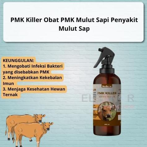 Obat PMK Sapi Kuku Mulut Spray 250 Ml Medicow PMK Killer