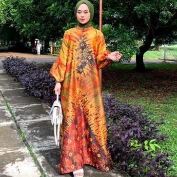 New- GAMIS NURA JUMBO SUTRA VELVET DRESS BATIK JUMPUTAN ETNIK HANDMADE