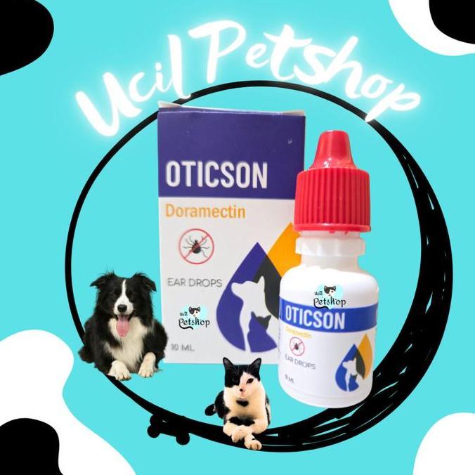Oticson Doramectin 10ml Tetes Telinga Anti Earmites / Kutu Telinga & Infeksi Telinga Kucing Anjing