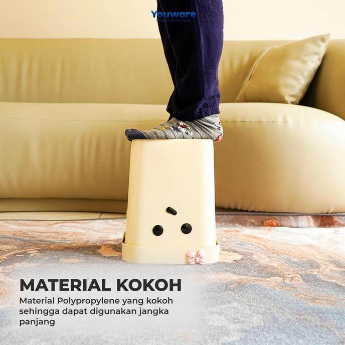 Youware - Walky Tempat Sampah Karakter Kapasitas Besar Trash Bin / Tempat Sampah Minimalist / Tempat