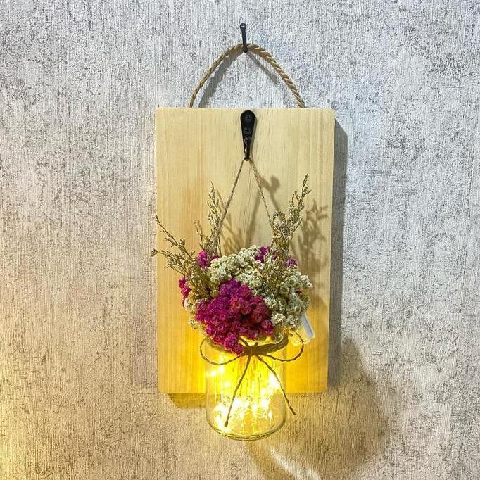 Hiasan Bunga Dinding Ruang Tamu - Model