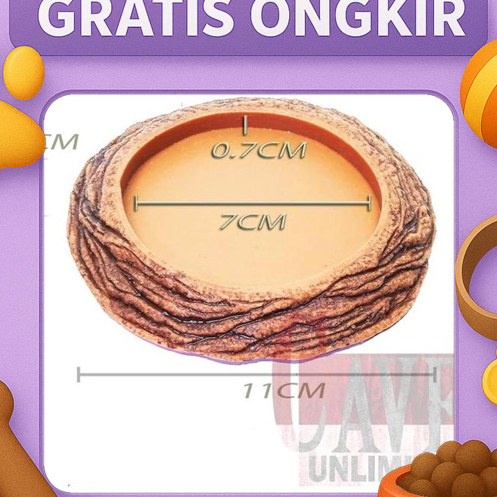 Paket Xtra Hiding Cave Feeding Tempat Sembunyi Tortoise Sulcata Kura