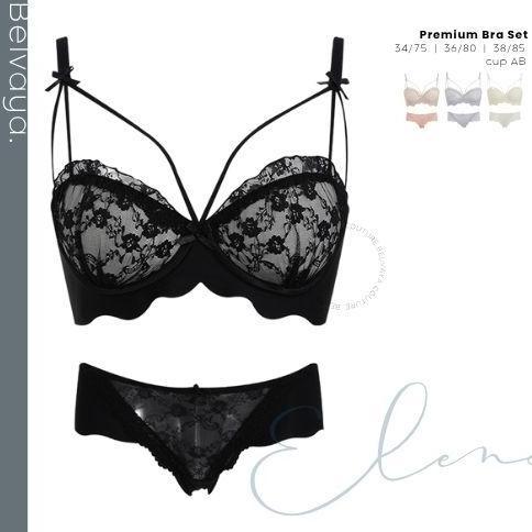 Elena Naura BRA / BH SET + CD cup 34AB-38AB tanpa kawat