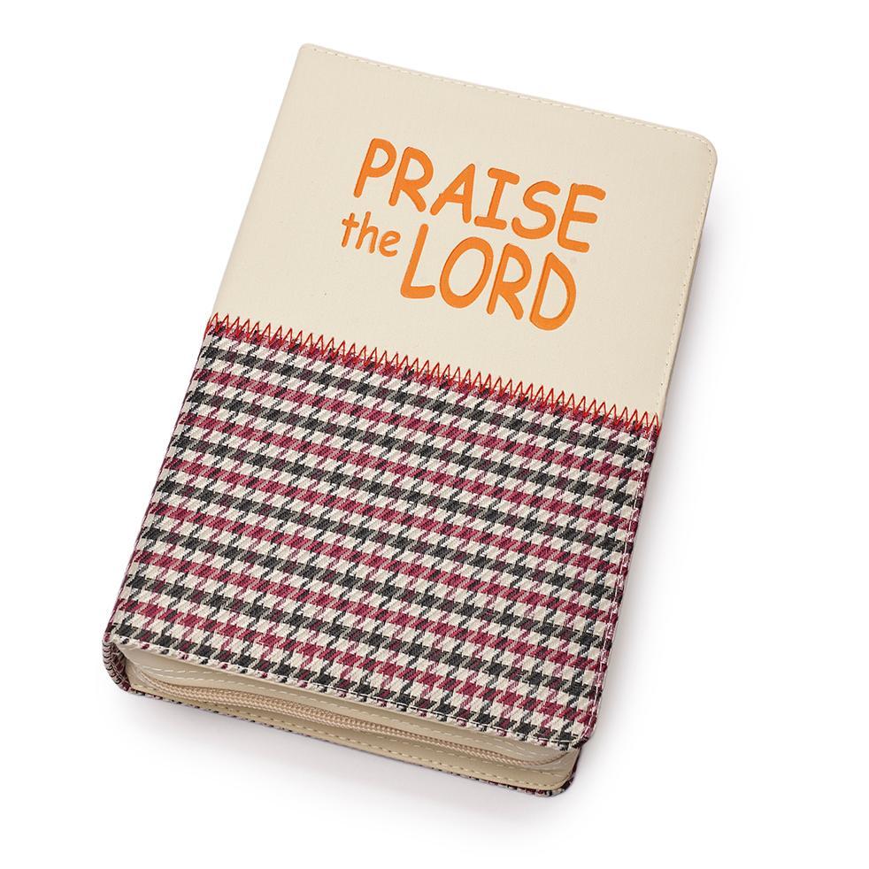 Sampul Alkitab + Sampul Kidung Jemaat Sedang - Praise The Lord Tas Sampul Buku Kain