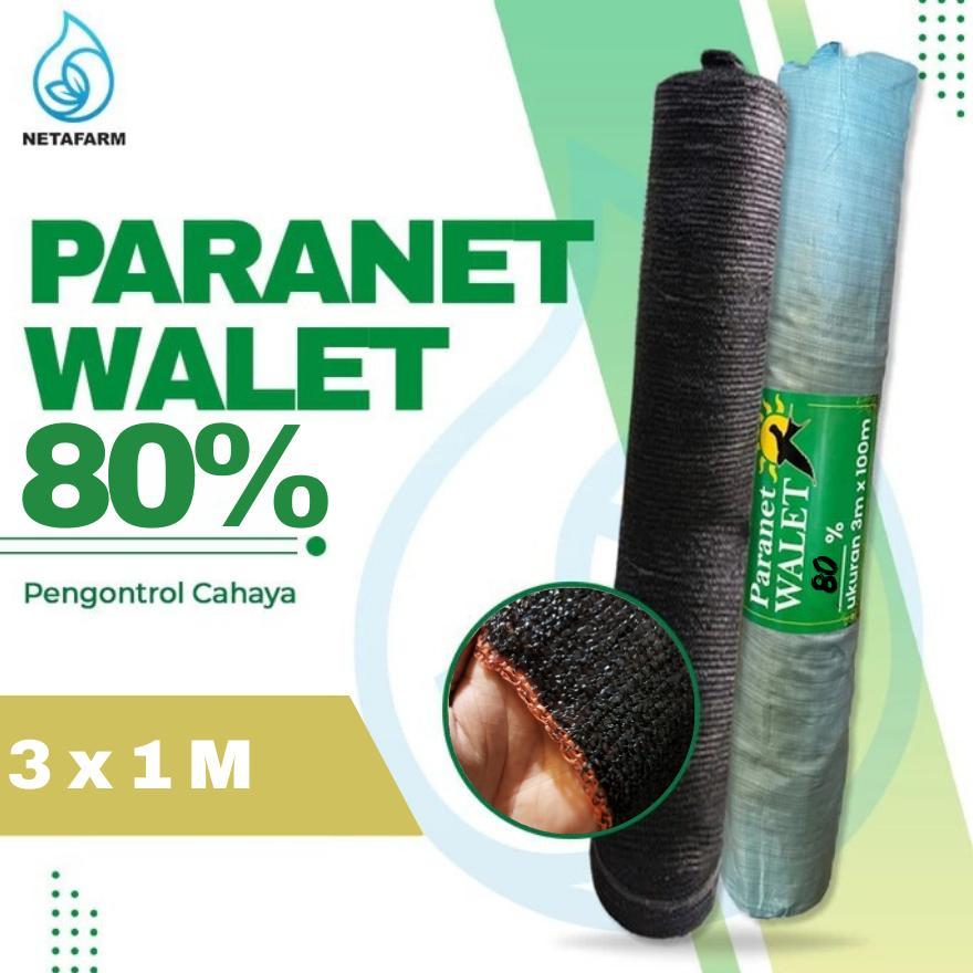Bisa Cod Jaring Paranet 80% Lebar 3M Panjang 1M - Eceran ( Walet ) ||