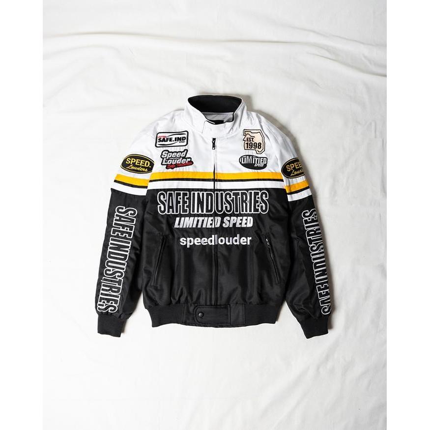 Safeindustries Nascar Jaket Malt Black New Best Quality 100% Original