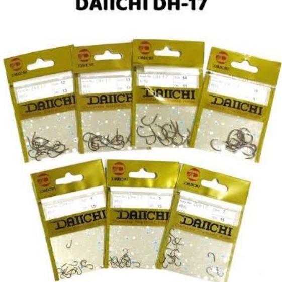 Termurah Mata Kail Daichi "Dh-17" (Koi) (Brown Tanpa Lubang)