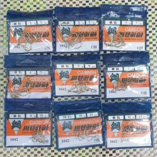 Original Mata Kail Carbon Jepang 1042 (Brown Lubang)