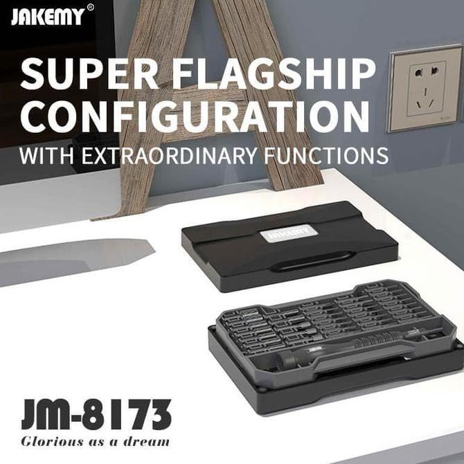 Jakemy Jm-8173 69 In 1 Obeng Set Handphone Laptop Jam Tangan Tri-Wing