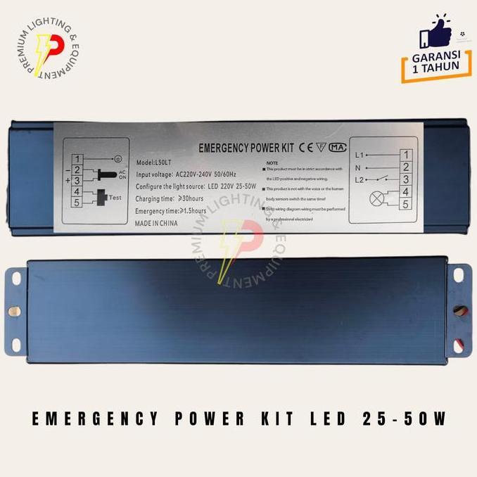 Nicad battery 25W power kit Lampu LED emergency batrei 50 WATT Promo Premium