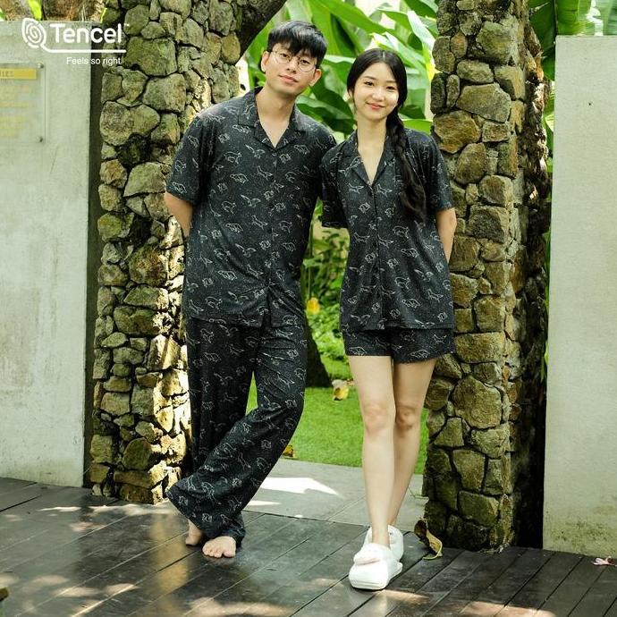 Cielyn | TENCEL Micromodal | Voyage Series | Piyama Couple Dewasa | Setelan Piyama
