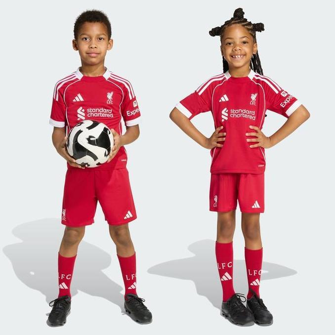 [Home] Liverpool Fc Adidas 25/26 Mini Kit Kids  - Official Lfc One Set Original Anak