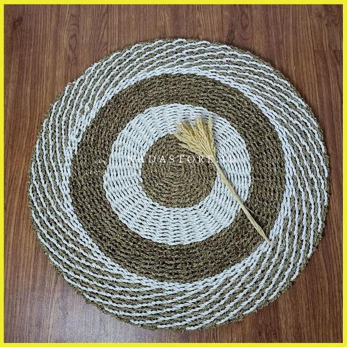 Promo Karpet Bulat / Karpet Anyaman / Rug Bulat 80 Cm Termurah Original