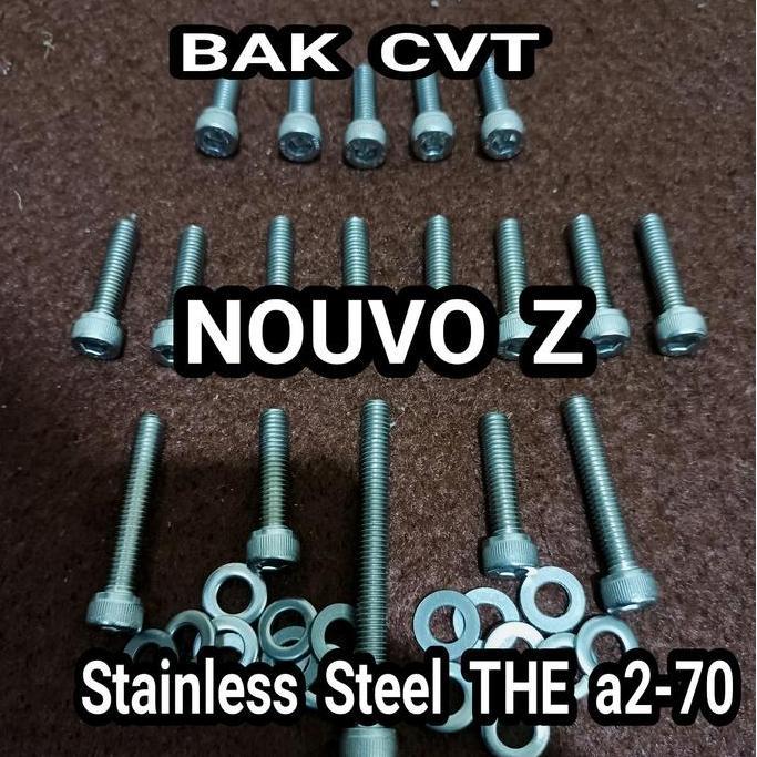 baut bak cvt nouvo z stainless
