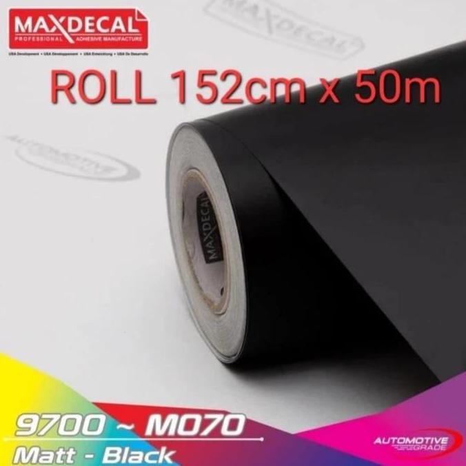 Promo 152Cm Sticker Skotlet Maxdecal 9700 M070 Matt Black Hitam Doff 152cm/ Meter Diskon