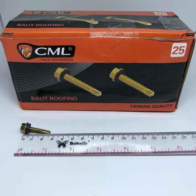 Baut Roofing / Skrup Roofing "CAMEL" 25mm, 2,5cm (500 pcs)