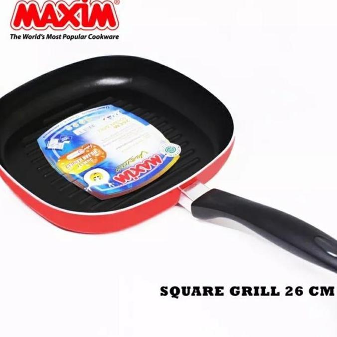 Spesial Alat Panggang Teflon Maxim Square Grill 26 Cm Teflon Kotak Persegi