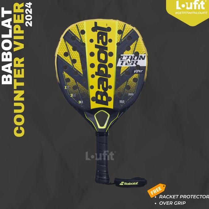 Promo BABOLAT RACKET | PADEL RACKET BABOLAT COUNTER VIPER 2024 ORIGINAL | Carbon 3K Diskon