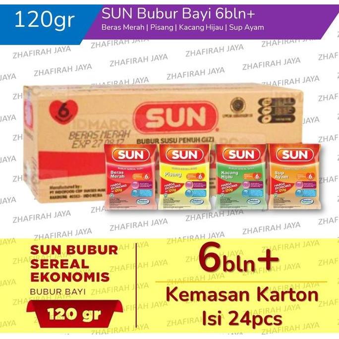 [LIVE] SUN Bubur Bayi 6 bulan 120gr kemasan Ekonomis 1 DUS isi 24pcs / SUN Bubur Ekonomis 120gr 1 DU