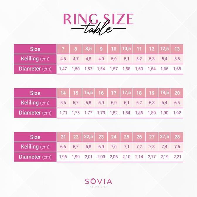 Sovia Jewelry Cincin Kawin Couple Perak Silver Desain SV-123