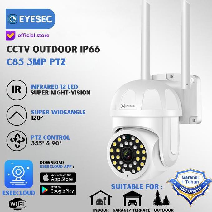 EYESEC CCTV Outdoor 1080P Ip66 STC IP Camera CCTV Wifi APP EseeCloud