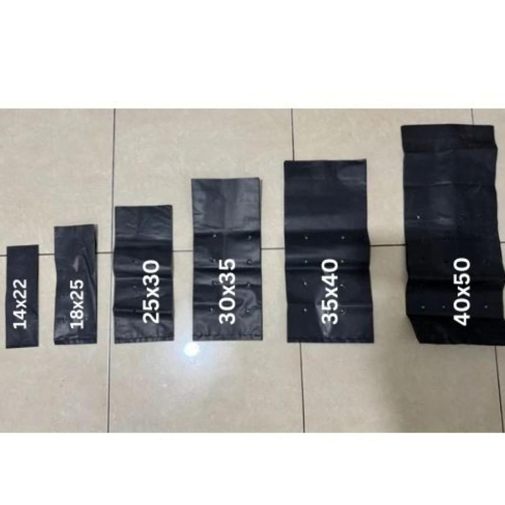 Promo Cod Plastik Polybag Tanaman 1Kg Hitam Kuat | Polybeg Tanaman | Ukuran 7X8 8X10 10X15 12X17 14X