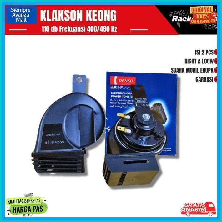Berkualitas Klakson Keong Klakson Motor Mobil Densoo Waterproof 12Volt Klakson Sepeda Motor - Klakso