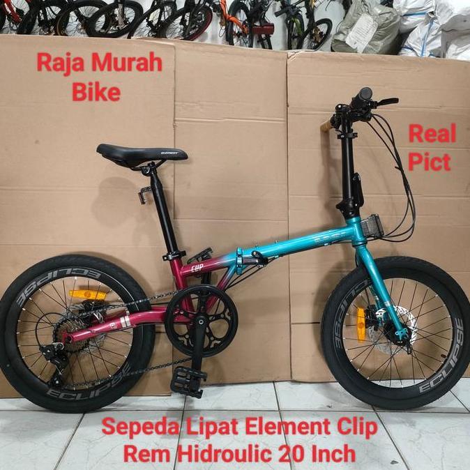 Sepeda Lipat Element Clip 20 Inch Rem Hidraulic Sepeda Lipat 20 Inch Element Clip Hidrolik