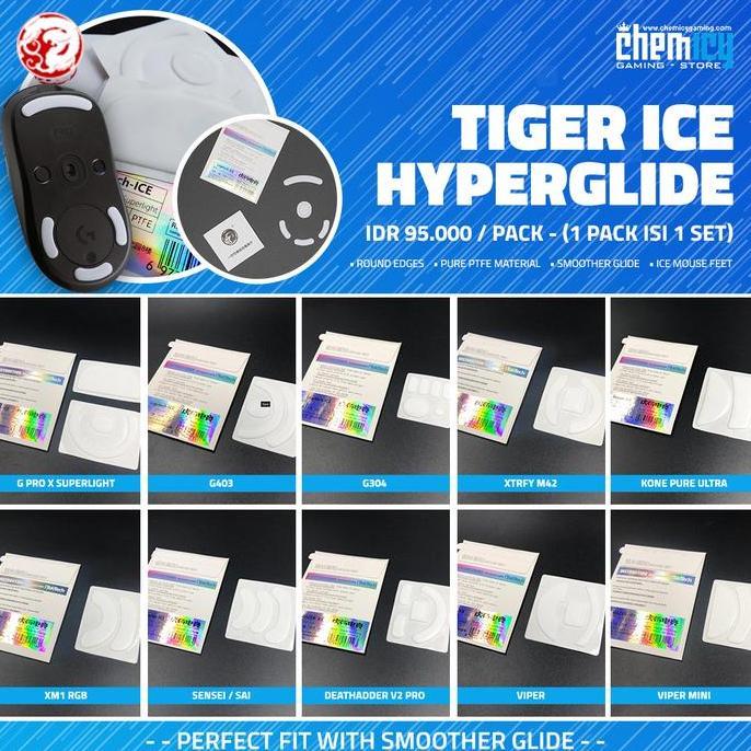 Tiger Arc Ice Edition Gaming Mouse Feet Hyperglide / Hyperglides