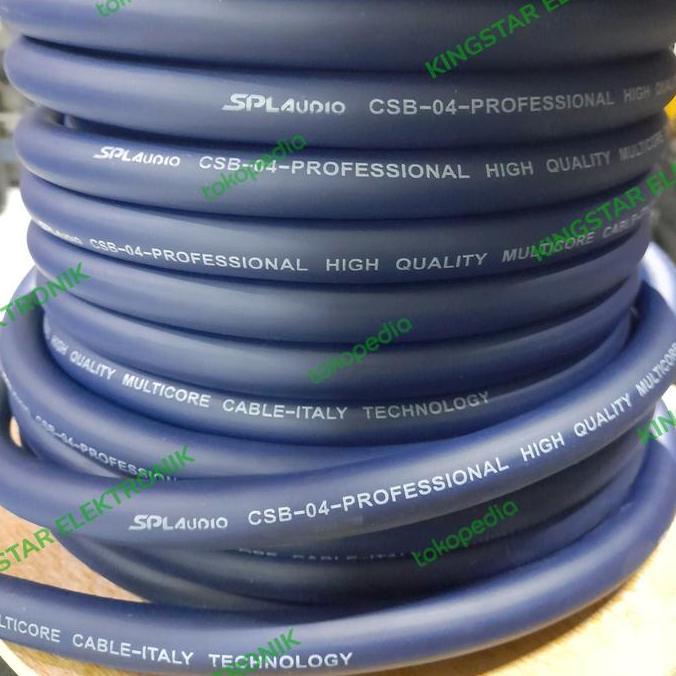 Kabel Snake 4ch SPL Audio CSB04 Biru Harga Meteran CSB 04 4 channel