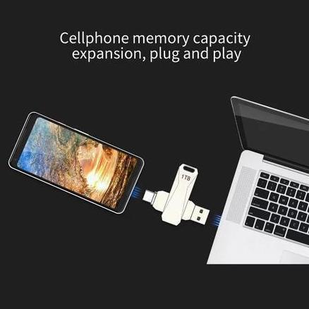 Flashdisk 2TB 1TB 2in1 USB3.0  OTG TYPE-C Flashdisk 1TB/2TB Metal High Speed USB 3.0 Flash Drive USB