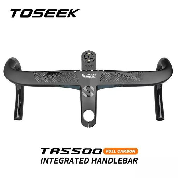 Handlebar TOSEEK TR5500 Integrated Carbon Dropbar Stang Roadbike